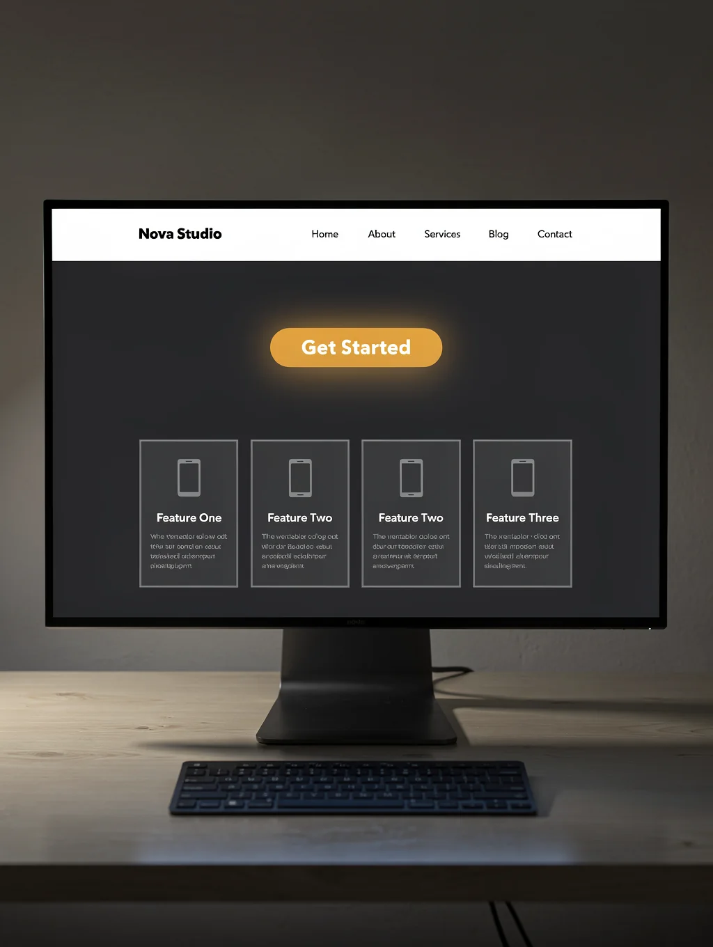 Professional website interface for electrical contractors