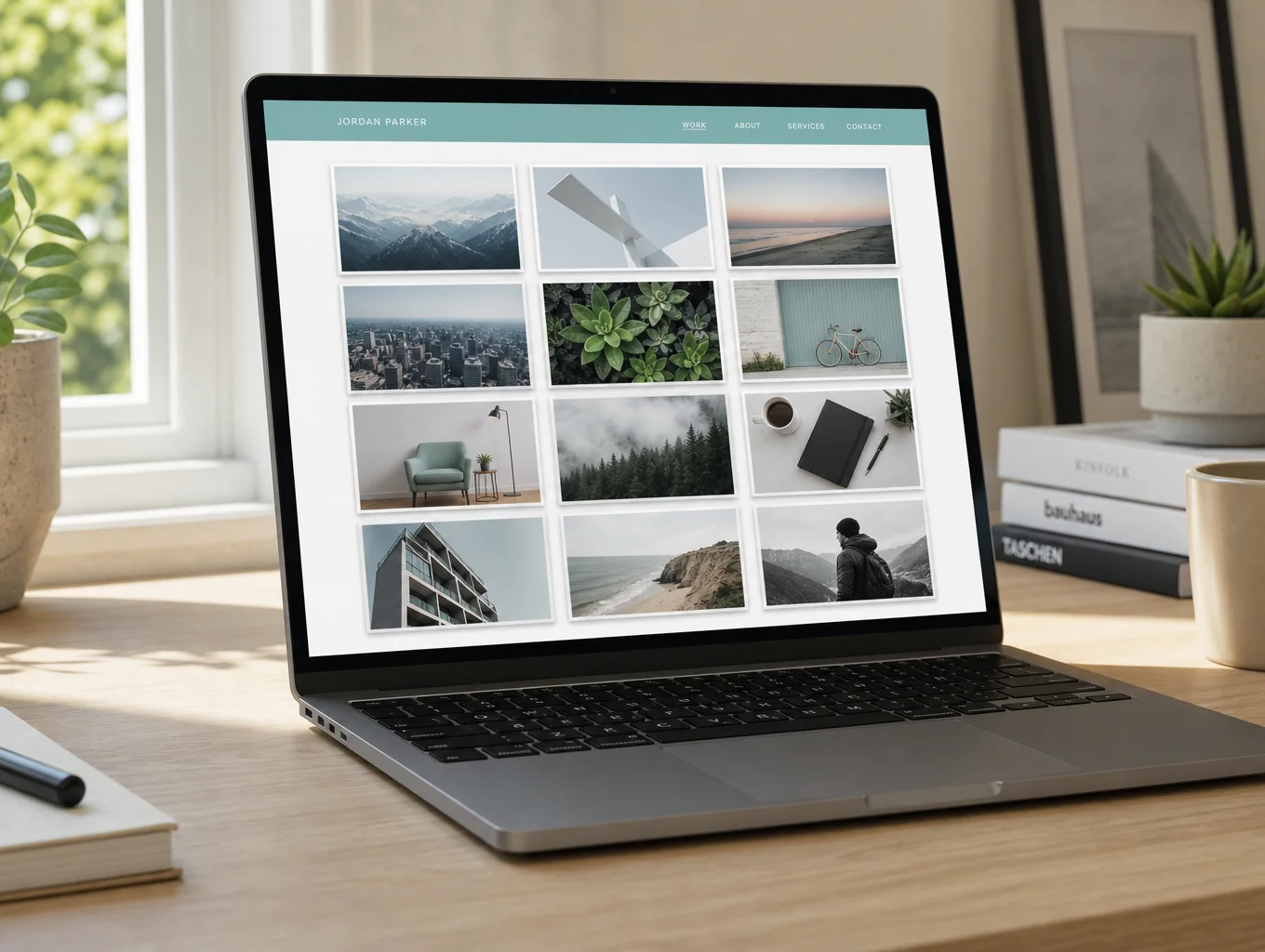 Portfolio website for a landscaping company