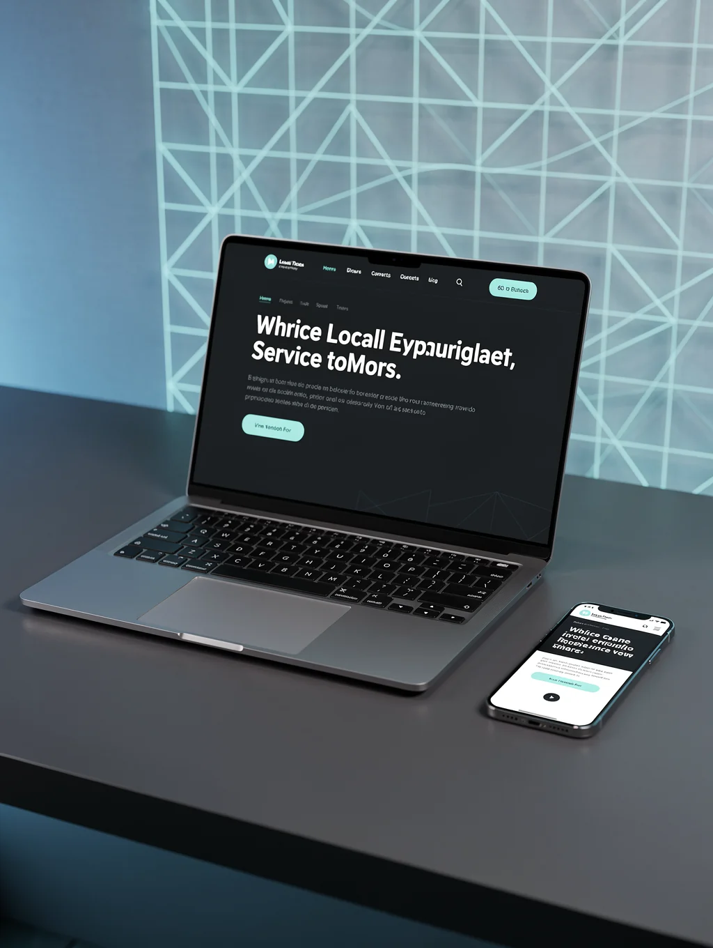 Modern website design for a local plumbing business