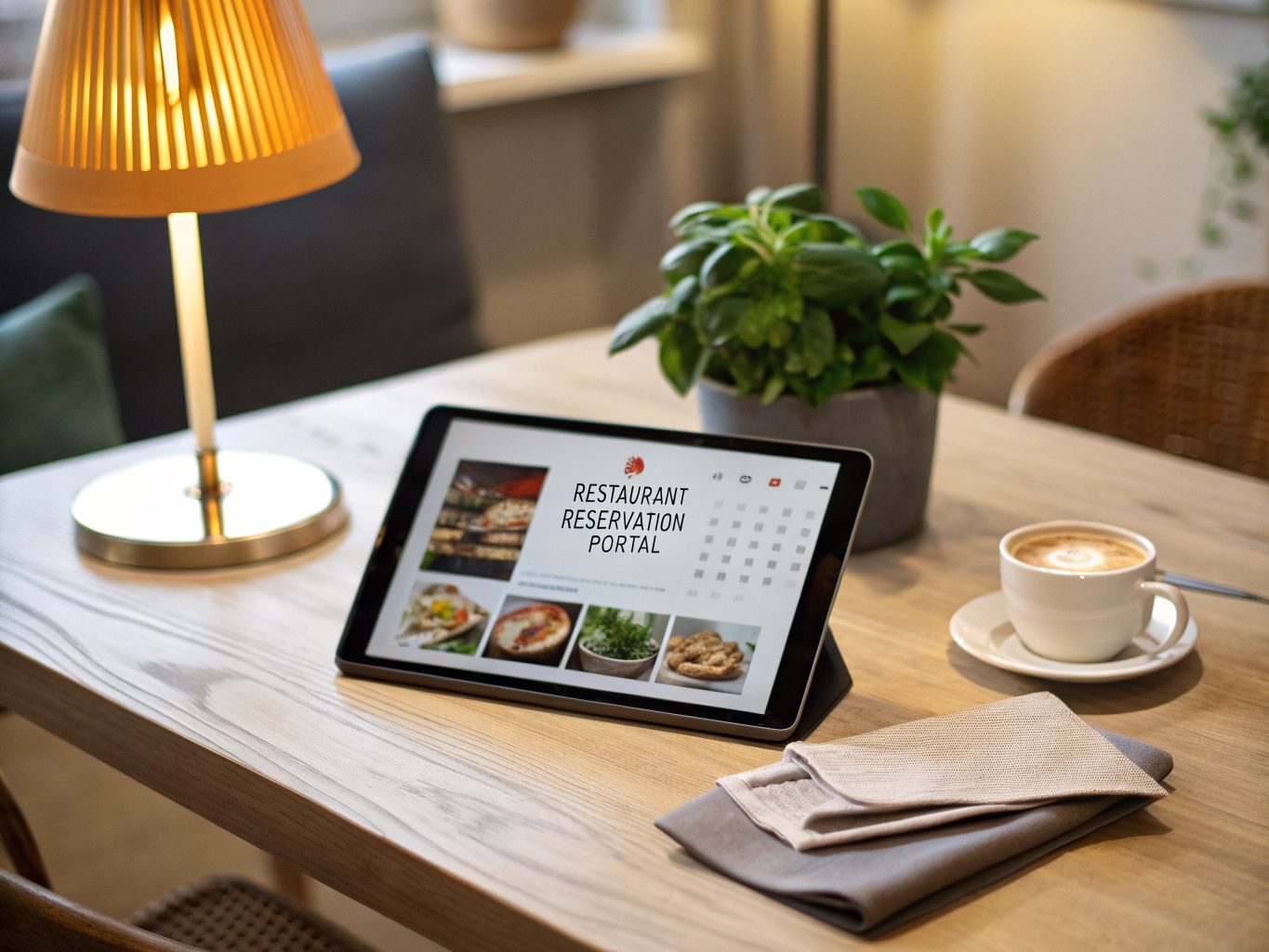 Elegant restaurant website with booking integration